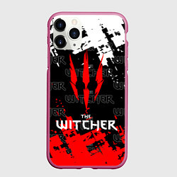 Чехол iPhone 11 Pro матовый The Witcher, цвет: 3D-малиновый