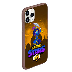 Чехол iPhone 11 Pro матовый MORTIS BRAWL STARS, цвет: 3D-коричневый — фото 2