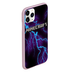 Чехол iPhone 11 Pro матовый MINECRAFT, цвет: 3D-розовый — фото 2