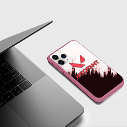 Чехол iPhone 11 Pro матовый VALORANT, цвет: 3D-малиновый — фото 2