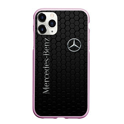 Чехол iPhone 11 Pro матовый MERCEDES-BENZ, цвет: 3D-розовый