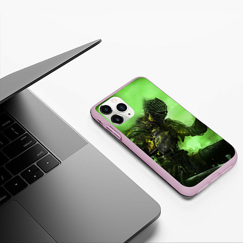 Чехол iPhone 11 Pro матовый DARK SOULS / 3D-Розовый – фото 3