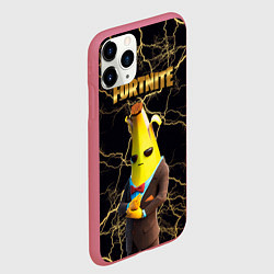 Чехол iPhone 11 Pro матовый Peely Fortnite, цвет: 3D-малиновый — фото 2