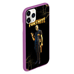 Чехол iPhone 11 Pro матовый Gold Midas Fortnite 2, цвет: 3D-фиолетовый — фото 2