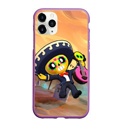 Чехол iPhone 11 Pro матовый Brawl Stars Poco, цвет: 3D-фиолетовый