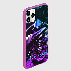 Чехол iPhone 11 Pro матовый VALORANT OMEN, цвет: 3D-фиолетовый — фото 2