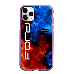 Чехол iPhone 11 Pro матовый FORD, цвет: 3D-фиолетовый