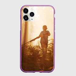 Чехол iPhone 11 Pro матовый THE LAST OF US, цвет: 3D-фиолетовый