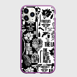 Чехол iPhone 11 Pro матовый THE LAST OF US 2, цвет: 3D-фиолетовый