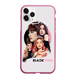 Чехол iPhone 11 Pro матовый Blackpink, цвет: 3D-малиновый