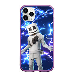 Чехол iPhone 11 Pro матовый FORTNITE x MARSHMELLO, цвет: 3D-фиолетовый