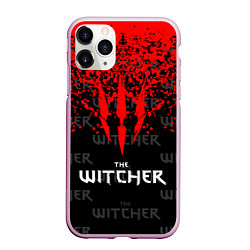 Чехол iPhone 11 Pro матовый The Witcher, цвет: 3D-розовый