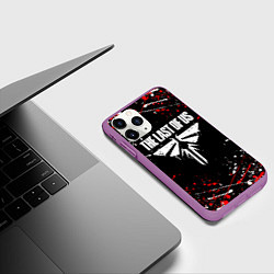 Чехол iPhone 11 Pro матовый The last of us part 2 tlou2, цвет: 3D-фиолетовый — фото 2