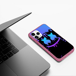 Чехол iPhone 11 Pro матовый MARSHMELLO, цвет: 3D-малиновый — фото 2