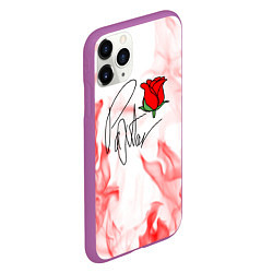 Чехол iPhone 11 Pro матовый PYTN X ROSE, цвет: 3D-фиолетовый — фото 2