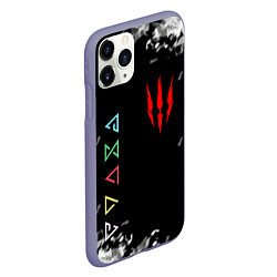 Чехол iPhone 11 Pro матовый THE WITCHER, цвет: 3D-серый — фото 2