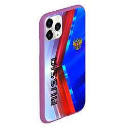 Чехол iPhone 11 Pro матовый RUSSIA SPORT, цвет: 3D-фиолетовый — фото 2