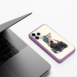 Чехол iPhone 11 Pro матовый The Last of Us 2, цвет: 3D-фиолетовый — фото 2