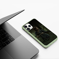 Чехол iPhone 11 Pro матовый THE LAST OF US 2 ЭЛЛИ, цвет: 3D-салатовый — фото 2