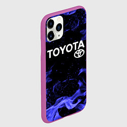 Чехол iPhone 11 Pro матовый TOYOTA, цвет: 3D-фиолетовый — фото 2