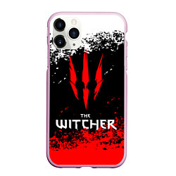 Чехол iPhone 11 Pro матовый The Witcher, цвет: 3D-розовый
