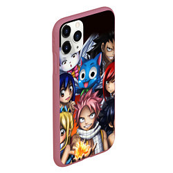 Чехол iPhone 11 Pro матовый FAIRY TAIL ХВОСТ ФЕИ, цвет: 3D-малиновый — фото 2