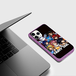 Чехол iPhone 11 Pro матовый FAIRY TAIL ХВОСТ ФЕИ, цвет: 3D-фиолетовый — фото 2