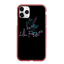 Чехол iPhone 11 Pro матовый Lil Peep, цвет: 3D-красный