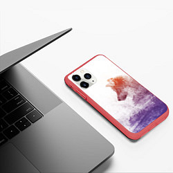 Чехол iPhone 11 Pro матовый ВОЛК D, цвет: 3D-красный — фото 2