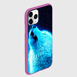 Чехол iPhone 11 Pro матовый ВОЛЧИЙ ВОЙ D, цвет: 3D-фиолетовый — фото 2