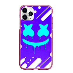 Чехол iPhone 11 Pro матовый MARSHMELLO МАРШМЕЛЛОУ, цвет: 3D-малиновый