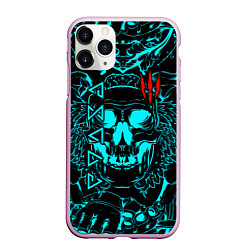 Чехол iPhone 11 Pro матовый The Witcher, цвет: 3D-розовый