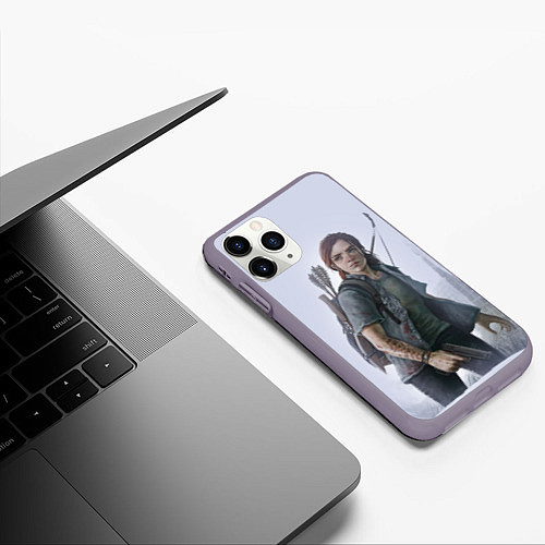 Чехол iPhone 11 Pro матовый Ellie / 3D-Серый – фото 3