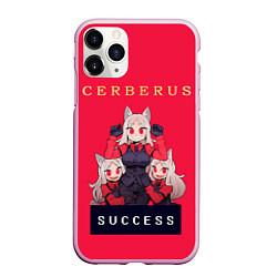 Чехол iPhone 11 Pro матовый Helltaker: CERBERUS, цвет: 3D-розовый