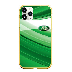 Чехол iPhone 11 Pro матовый LAND ROVER, цвет: 3D-желтый