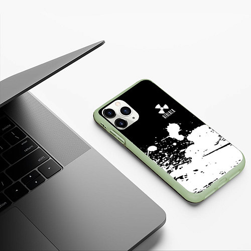 Чехол iPhone 11 Pro матовый S T A L K E R / 3D-Салатовый – фото 3