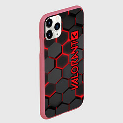 Чехол iPhone 11 Pro матовый Valorant, цвет: 3D-малиновый — фото 2