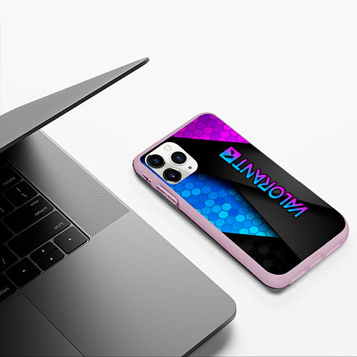 Чехол iPhone 11 Pro матовый Valorant / 3D-Розовый – фото 3