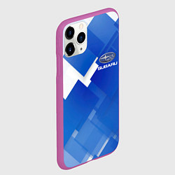 Чехол iPhone 11 Pro матовый SUBARU, цвет: 3D-фиолетовый — фото 2