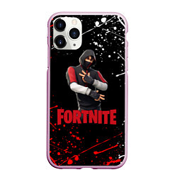 Чехол iPhone 11 Pro матовый FORTNITE x IKONIK, цвет: 3D-розовый