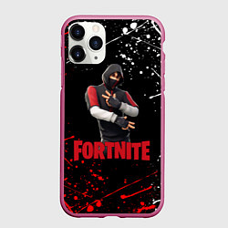 Чехол iPhone 11 Pro матовый FORTNITE x IKONIK, цвет: 3D-малиновый
