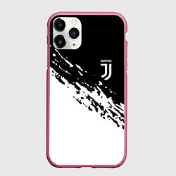 Чехол iPhone 11 Pro матовый JUVENTUS, цвет: 3D-малиновый