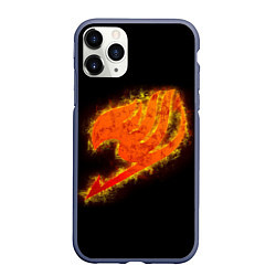 Чехол iPhone 11 Pro матовый FAIRY TAIL ХВОСТ ФЕИ, цвет: 3D-серый