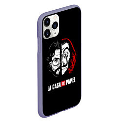 Чехол iPhone 11 Pro матовый БУМАЖНЫЙ ДОМ, цвет: 3D-серый — фото 2