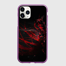 Чехол iPhone 11 Pro матовый DIGITAL 3D, цвет: 3D-фиолетовый