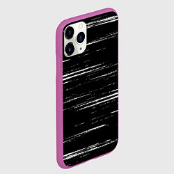 Чехол iPhone 11 Pro матовый РЕЗКИ ШТРИХИ, цвет: 3D-фиолетовый — фото 2