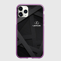 Чехол iPhone 11 Pro матовый LEXUS, цвет: 3D-фиолетовый