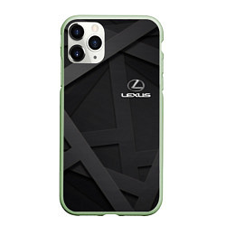 Чехол iPhone 11 Pro матовый LEXUS, цвет: 3D-салатовый