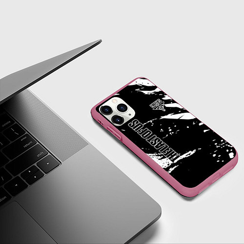 Чехол iPhone 11 Pro матовый The Last of Us 2 / 3D-Малиновый – фото 3