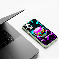 Чехол iPhone 11 Pro матовый 6ix9ine, цвет: 3D-салатовый — фото 2